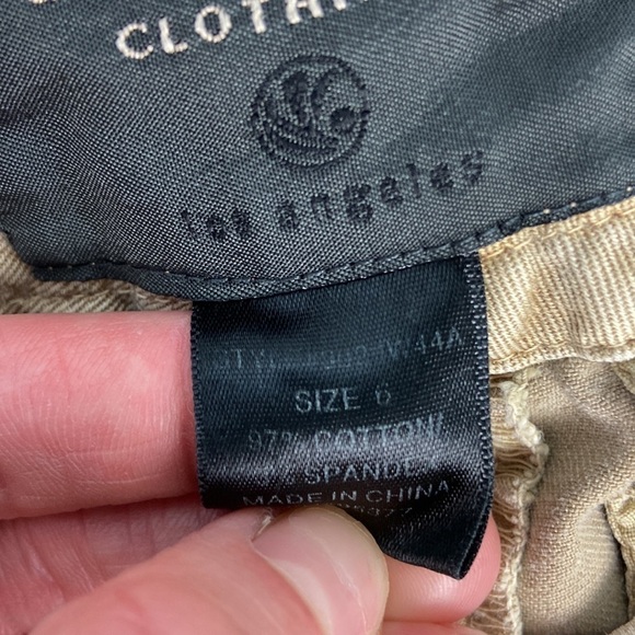 SANCTUARY Anthropologie Khaki Cargo Utility Wide Leg Pants Size 6 - Picture 15 of 15